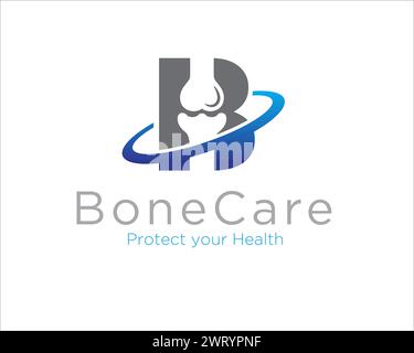 bone care logo designs for medical and consult logo Stock Vector