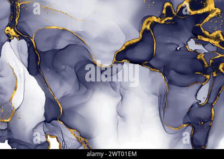 Abstract vector gradient background with golden textures Stock Vector
