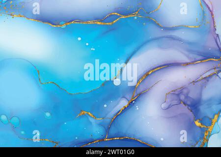 Abstract vector gradient background with golden textures Stock Vector