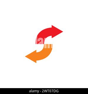 S Arrow Logo. Letter S Icon Stock Vector