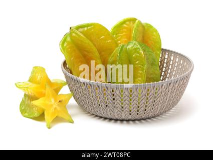 Carambole on a white background Stock Photo