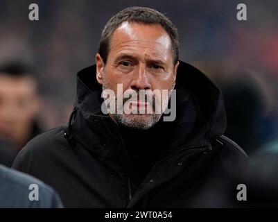 Birmingham, UK. 14th Mar, 2024. John van 't Schip manager of Ajax during the UEFA Europa Conference League Round of 16 match at Villa Park, Birmingham. Picture credit should read: Andrew Yates/Sportimage Credit: Sportimage Ltd/Alamy Live News Stock Photo