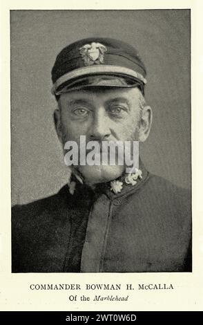 Vintage Picture Rear Admiral Bowman Hendry McCalla was an officer in the United States Navy, who was noted for his roles in the Spanish–American War and putting down the Boxer Rebellion. Stock Photo