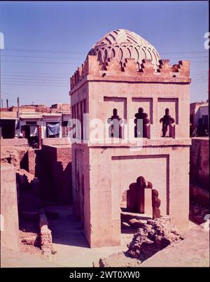 Morocco Marrakech Almoravid Qubba Unpublished image 1. Swaan, Wim. 1967 or earlier Photographic production materials for Morocco: Marrakesh, Fez, Rabat Photographs of architecture were selected and digitized from these materials. Portraits, ethnographic images, and images of museum objects were excluded. Digital images are arranged geographically, first by country, then by city, then by site complex or monument, with all names in alphabetical order. Location names are derived from the Getty Thesaurus of Geographic Names (TGN)®, Library of Congress subject headings, and scholarly publications. Stock Photo