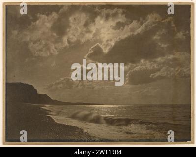 Sea & Cloud Study. Col. Henry Stuart Wortley, photographer (British, 1832 - 1890) 1863–1865 Secondary Inscription: Inscribed verso mount in pencil by an unknown hand: 'Colonel Wortley: Sea & Cloud Study'; ' 14 [encircled]/ No.6. 1 1/4' + 2 1/2' '. Stock Photo