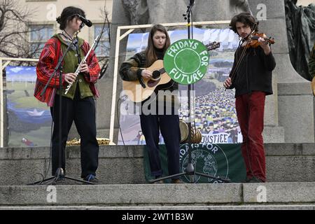 Prague, Czech Republic. 15th Mar, 2024. Strike for climate on fifth anniversary of first strike for climate Fridays For Future in the Czech Republic took place in Prague, Czech Republic, March 15, 2024. Credit: Katerina Sulova/CTK Photo/Alamy Live News Stock Photo