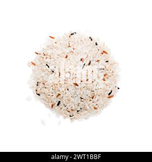 Different organic rice varieties types. Mixed rice Stock Photo
