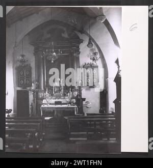 Umbria Perugia Schifanoia Parish church. Hutzel, Max 1960-1990 German-born photographer and scholar Max Hutzel (1911-1988) photographed in Italy from the early 1960s until his death. The result of this project, referred to by Hutzel as Foto Arte Minore, is thorough documentation of art historical development in Italy up to the 18th century, including objects of the Etruscans and the Romans, as well as early Medieval, Romanesque, Gothic, Renaissance and Baroque monuments. Images are organized by geographic region in Italy, then by province, city, site complex and monument. Stock Photo