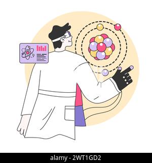 Medical research. Biotechnology, medicine and pharmacology development. Innovative technologies, clinical trials and tests. Flat vector illustration Stock Vector