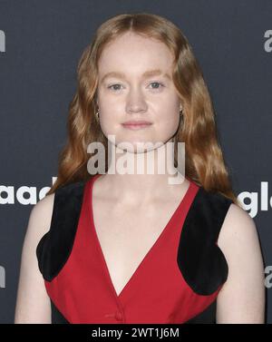 Liv Hewson arrives at the 35th Annual GLAAD Media Awards held at the