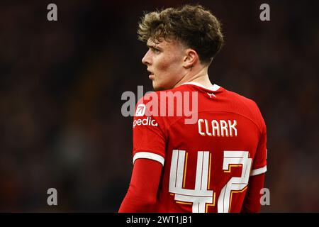 Liverpool, UK. 14th Mar, 2024. Bobby Clark of Liverpool during the UEFA Europa League Round of 16 match at Anfield, Liverpool. Picture credit should read: Gary Oakley/Sportimage Credit: Sportimage Ltd/Alamy Live News Stock Photo