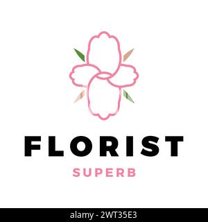 Florist Icon Logo Design Template Stock Vector