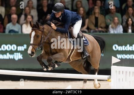 Gregory Wathelet Of Belgium With Ace Of Hearts During The Jumping 