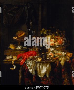 undefined More details Banquet still life  Abraham van Beyeren (1620 - 1690) Stock Photo