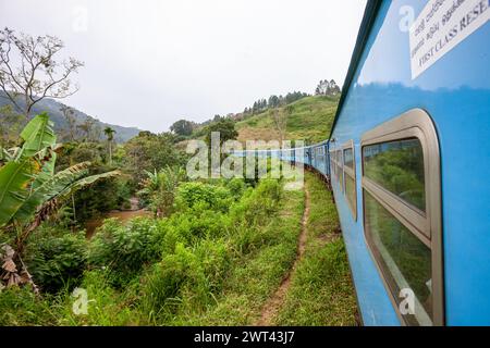 Sri Lanka, The railway experience from Ella to Haputale Stock Photo