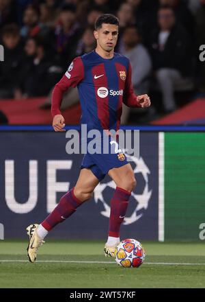 Barcelona, Spain. 12th Mar, 2024. Joao Cancelo of FC Barcelona during the UEFA Champions League match at Estadi Olimpic Lluis Companys, Barcelona. Picture credit should read: Jonathan Moscrop/Sportimage Credit: Sportimage Ltd/Alamy Live News Stock Photo