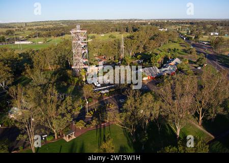 Aerial of The Big Rig Tourist Information Centre Roma Queensland ...