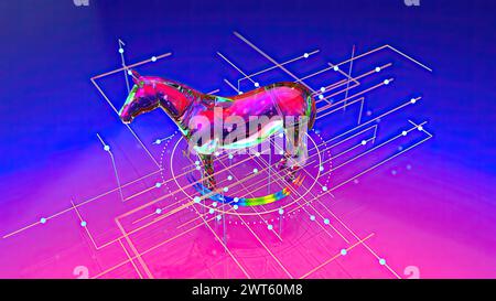 Trojan horse computer virus, conceptual illustration Stock Photo - Alamy