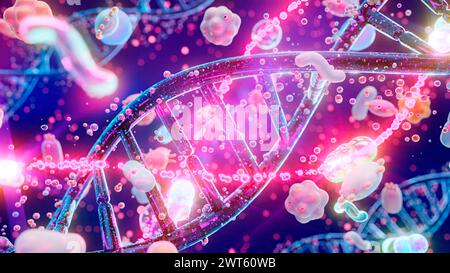 Microbiome, conceptual illustration Stock Photo - Alamy