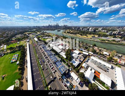 Albert Park Grand Prix Circuit, 16 March 2024: A general view of Albert Park track preparations ahead of the Australian F1 Grand Prix during the 2024 Australian Formula One Grand Prix. corleve/Alamy Live News Stock Photo