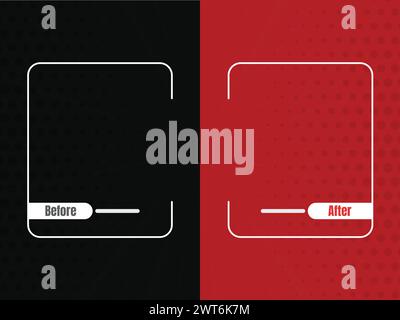 Flat design red comic style background. Pop art comic background lightning blast halftone dots. Two team vector templates. abstract comparison. Stock Vector