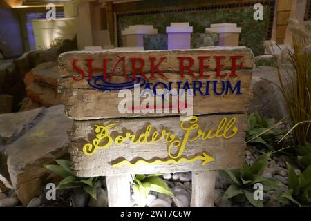 Las Vegas, Nevada, USA 7th March 2024 Shark Reef Aquarium at Mandalay Bay Hotel & Casino on Las Vegas Blvd on March 7, 2024 in Las Vegas, Nevada, USA. Photo by Barry King/Alamy Stock Photo Stock Photo