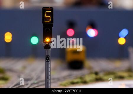 Alexandra Palace, London, UK. 16th Mar 2024. The London Festival of Railway Modelling at Alexandra Palace. Credit: Matthew Chattle/Alamy Live News Stock Photo