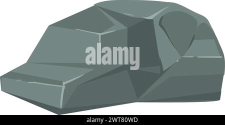 Rock icon. Cartoon ground element for game landscape Stock Vector Image ...