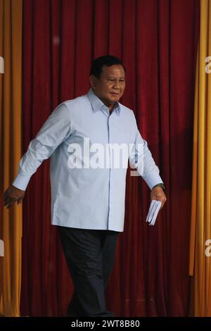 Indonesian President Elect Prabowo Subianto When Casting His Vote In Indonesian President Elect Prabowo Subianto When Casting His Vote In