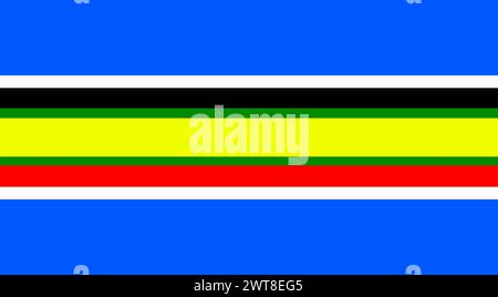 Flag of The East African Community (EAC). The East African Community (EAC) is an intergovernmental organisation composed of six countries. Stock Vector