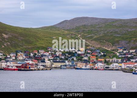 Honningsvag, Norway - 15 July 2023: Honningsvag village in the north of Norway Stock Photo