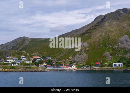 Honningsvag, Norway - 15 July 2023: Honningsvag village in the north of Norway Stock Photo