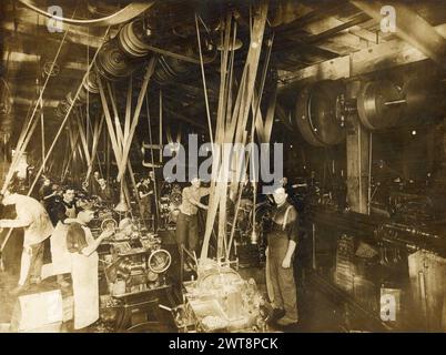 Manufacturing History, American Manufacturing History,  about 1900 Stock Photo