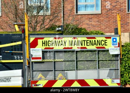 highway maintenance Stock Photo