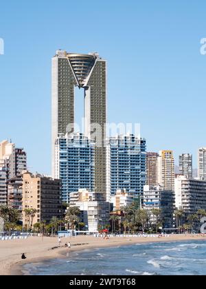 Benidorm, Spain; March 12th 2024: Intempo Sky Resort skyscraper in Benidorm Stock Photo