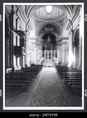 Lazio Viterbo Civita Castellana S. Maria, Cathedral. Hutzel, Max 1960-1990 Views of the central nave, the altars, and the crypt ciborium. Antiquities: There is one view of the sarcophagus that serves as an altar, the print of which is missing. German-born photographer and scholar Max Hutzel (1911-1988) photographed in Italy from the early 1960s until his death. The result of this project, referred to by Hutzel as Foto Arte Minore, is thorough documentation of art historical development in Italy up to the 18th century, including objects of the Etruscans and the Romans, as well as early Medieval Stock Photo