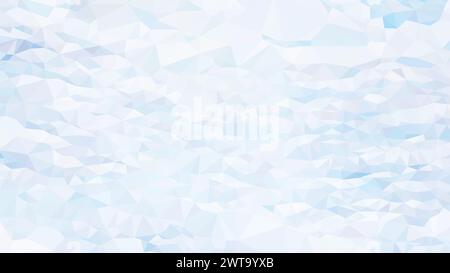 Vector Low poly abstract white and light blue background, trendy white sky cover, geometric, business luxury polygonal wallpaper, triangle modern styl Stock Vector