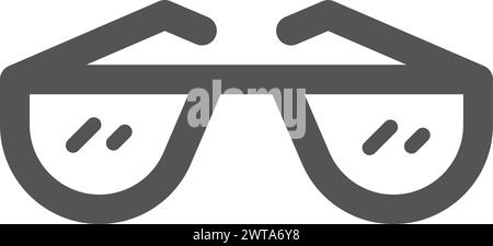 Glasses icon. Optic accessory. Vision correction symbol Stock Vector