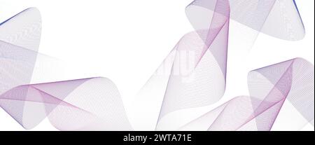 Purple-Sky Blue-Green Abstract Digital Technology Banner Waving Lines Background. Navy Blue-pink gradient Future technology Diagonal geometric shape Stock Vector