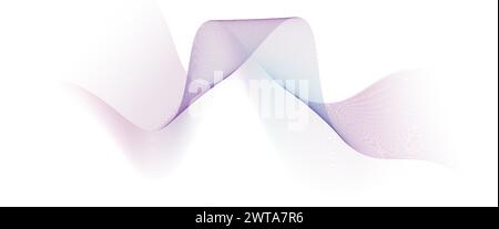 Purple-Sky Blue-Green Abstract Digital Technology Banner Waving Lines Background. Navy Blue-pink gradient Future technology Diagonal geometric shape Stock Vector