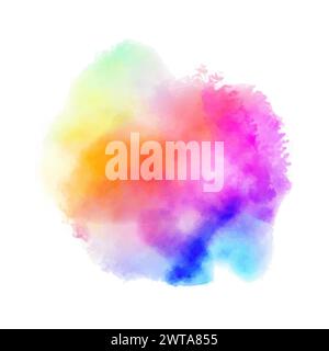 Colorful Brush Splash Logo Template Vector Stock Vector