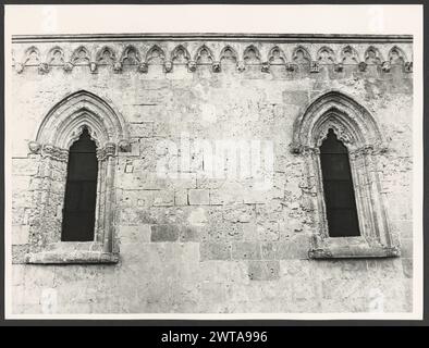 Sardinia Sassari Sassari S. Giacomo. Hutzel, Max 1960-1990 Medieval: Architecture (13th century) with Pisan influences. Decorative trilobe arches along cornice: at the base of each are carved animal and human faces. Small campanile and pointed arches with trilobe insets. Object Notes: Sassari environs. Undocumented Hutzel name. German-born photographer and scholar Max Hutzel (1911-1988) photographed in Italy from the early 1960s until his death. The result of this project, referred to by Hutzel as Foto Arte Minore, is thorough documentation of art historical development in Italy up to the 18th Stock Photo