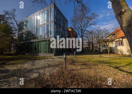 Rundfunk Berlin-Brandenburg (rbb), Marlene-Dietrich-Allee, Potsdam, Brandenburg, Brandenburg, Germany Stock Photo