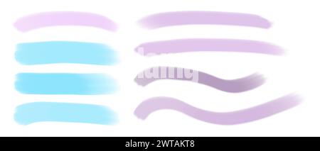 Brush Strokes Set Stock Vector