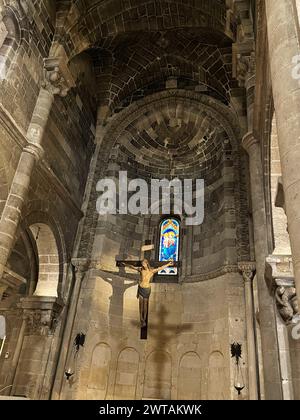 Matera, Italy. Interior of the Church Saint John the Baptist (Chiesa di San Giovanni Battista). Stock Photo