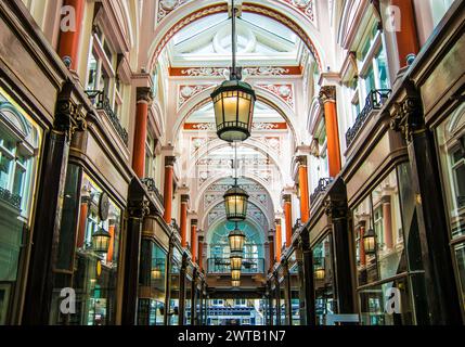 The Royal Arcade, in the exclusive Mayfair area of London's West End, was opened in 1879 - London, UK Stock Photo