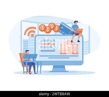 Open banking platform abstract concept vector illustration Stock Vector ...