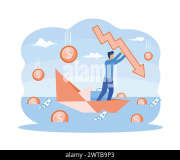 Financial Problem Visual Financial problem concept icon Stock Vector Image & Art - Alamy