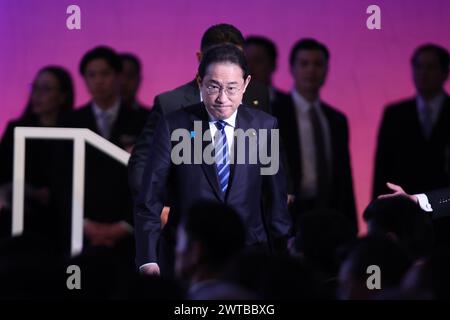 Tokyo, Japan. 17th Mar, 2024. Fumio Kishida Prime Minister of Japan and President of the Liberal Democratic Party (LDP) attends the 91st. party convention in Tokyo. (Credit Image: © Rodrigo Reyes Marin/ZUMA Press Wire) EDITORIAL USAGE ONLY! Not for Commercial USAGE! Stock Photo