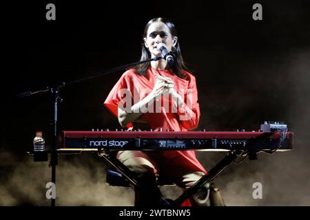 Mexico City, Mexico. 16th Mar, 2024. Singer Julieta Venegas is performing at a free concert as part of the 'Time for Women: Festival for Equality' in Mexico City, Mexico, on March 16, 2024. (Photo by Luis Barron/Eyepix Group) Credit: NurPhoto SRL/Alamy Live News Stock Photo